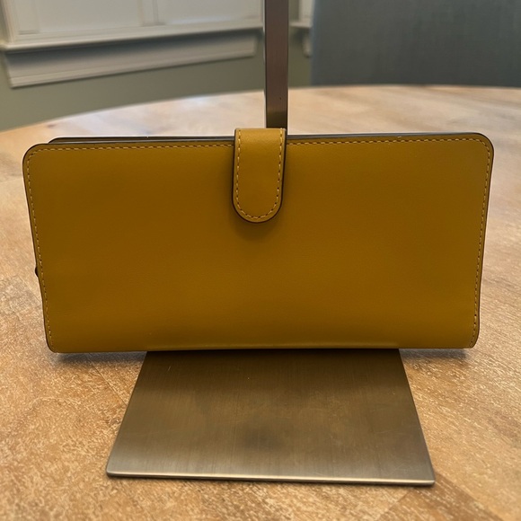 Coach Mustard Yellow Leather Wallet - Picture 2 of 7